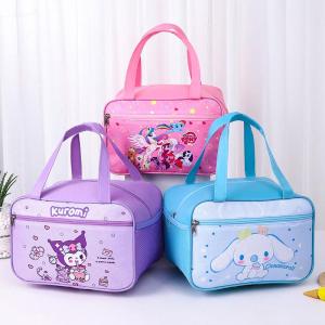 กระเป๋าใส่ข้าวกล่องเด็กขนาดใหญ่ กันน้ำ อบอุ่น ลายการ์ตูน สำหรับผู้ใช้ในออฟฟิศ นักเรียน กระเป๋าใส่ข้าวกลางวัน กระเป๋าใส่ข้าวกล่องแบบถือได้