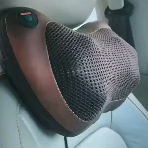 Massage Pillow Vibrator Therapy Relaxation Head Shoulder Neck Back Waist Body Heating Massager