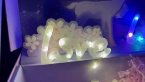 Đèn Led Chữ LOVE Trang Trí Bánh Kem Hộp Quà Cây Thông