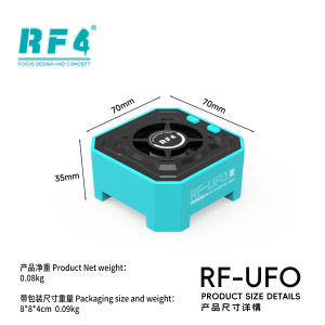 RF4 RF-UFO 3-in-1 Repair Cooling Fan UV Curing Dust Detection 3 Speed Adjustable for Phone MB PCB Soldering Welding Repair Tools