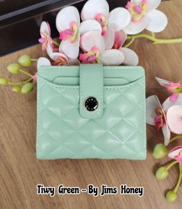 Jims Honey - Tiwi wallet - dompet lipat wanita bahan fluppy - dompet kartu mini kecil - dompet terbaru bagus murah (Free box exclusive)