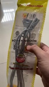 Dây cắm nguồn số 8 Honjianda HJD-BDNS8 dùng cho quạt sạc - Hàng chính hãng