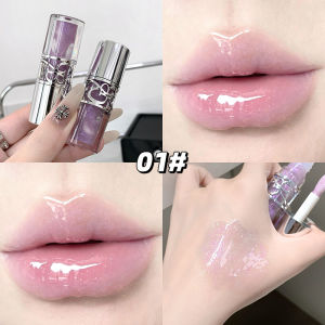 Gege Bear Glittering Mirror Lip Glaze Watery Shimmering Light Lip Gloss Makeup 8 Colors Hydrating Moisturizing Long Lasting