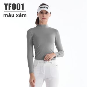 Áo Thun Lụa Băng Chống Nắng Tay Dài Golf Dành Cho Nữ Mùa Hè Mới Áo Thun Trắng Cơ Bản Chất Liệu Cotton Pha Trộn Polyester