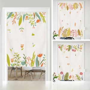 French Country Style Half Curtain Privacy Partition Bedroom Door Curtain No Punching Required Fabric Door Curtain for Home Use
