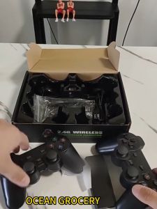 Baru Nirkabel M8 Video Game Box Konsol 2.4G HD 4K 32GB&64GB Retro untuk PS1/GBA Dual Wireless Gamepad Joystick Home Arcade Super Mario