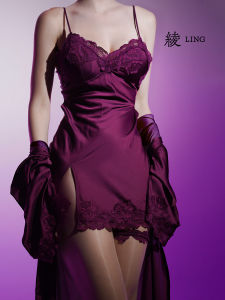 Áo Choàng Ngủ Ren Gợi Cảm Elegant Mát Mẻ Mùa Hè Dài Vừa Phải Cổ Chữ V Vải Polyester Áo Choàng Ngủ Nữ Thanh Lịch