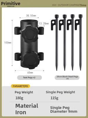 The Primitive | Camping Tent Pole Fixator Adjustment Base