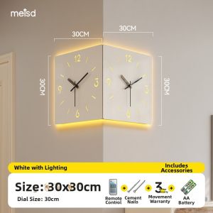 MEISD | Vintage Dual Face Corner Wall Clock