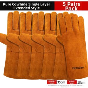 ZHENGQI | Heat-resistant Welding Gloves Leather Insulation Protection
