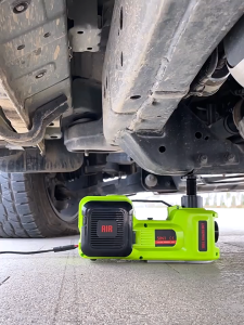 5 Ton 6‑in‑1 Electric Car Jack Kit Portable Hydraulic Car Jack with Tire Inflator Pump LED Light Auto Repair Tool Set for SUV Sedan Tire Change Emergency Roadside Use