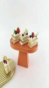 one piece Cake pedestal Stand and Cupcake Stands Holder Fruits Dessert Display Plate for Baby Shower Wedding Birthday Party Cele