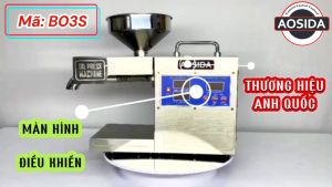 Máy ép dầu thực vật chuyên nghiệp thương hiệu Anh Quốc cao cấp Aosida B03S - Năng suất 4-6kg/giờ - Hàng nhập khẩu
