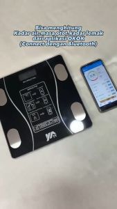 Klik-Beli Timbangan Badan Bluetooth Digital Scale 180KG Personal Body Weight Fat Smart BMI Aplikasi Tempered Glass
