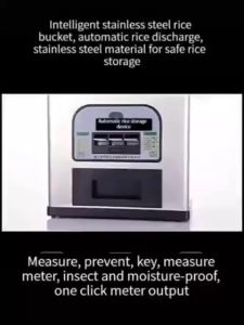XINHONG Stainless Steel Rice Bucket 25kg Rice Storage Box Insect Proof And Moisture-proof Rice Tank Cereal Container Automatic Rice Dispeners