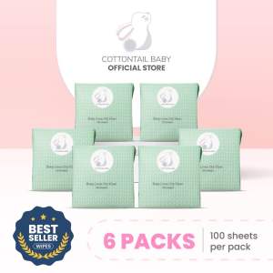 [6 packs] Cottontail Baby Dry Wipes