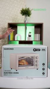 SAMONO Elektrik Oven Toaster Low Watt Hemat Daya 20 Liter 3 Knob Control Garansi Resmi 1 Tahun SW-EOW20