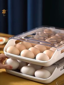 Rak Kotak Telor Tempat Penyimpanan Telur Plastik Egg Box Premium Impor Anti Pecah