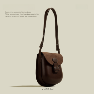 Túi Đeo Chéo Điện Thoại Di Động MuziKai Retro American Mini Faux Leather Túi Đeo Vai Đơn Thời Trang Mùa Hè 2024