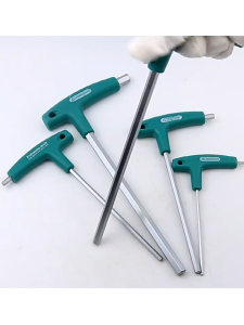 5pcs T-Handle Allen Key Industrial Hex Screw Wrench T-Handle Hex Wrench 1set 2.5/3/4/5/6mm