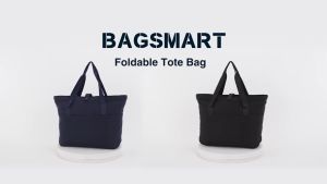BAGSMART Tas Wanita Tote Bag Tas Tote Lipat Dengan Ritsleting Tas Bahu Besar Tas Tangan untuk Bepergian