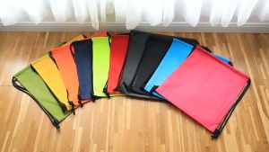 [SG Ready Stock] Lightweight Waterproof Drawstring Backpack / Sports Backpack Gym Bag Nylon Draw String Bag / Cinch Bag