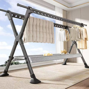Foldable Extendable Clothes Drying Rack