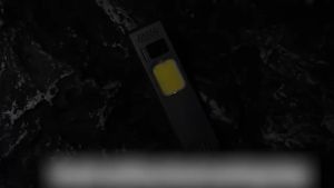 Portable Magnetic Flashlight with ClipUltra-Slim LED Work Light USB-C Rechargeable 4 Light Modes with Red Warning Light