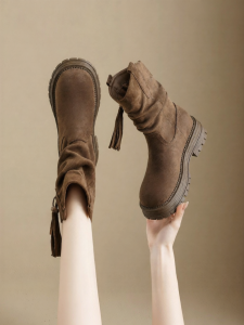 Josiny | New 2025 Winter Heeled Booties Cowgirl