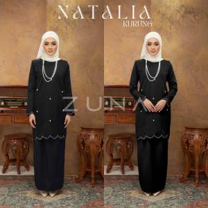 NATALIA KURUNG | kurung scallop bermanik exclusive. design simple tapi nampak elegen dan menawan.
