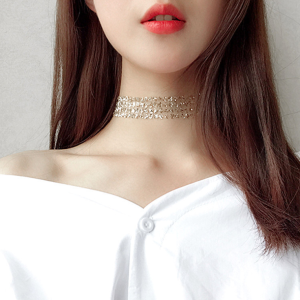 2022 New Arrival Clavicle Chain Neck Chain Short Neck Decorations Neck Band Ins Necklace Female Fashion Net Red Necklace