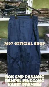 Rok SMP Biru Panjang Rempel Premium Rok Rempel Panjang SMP Biru Rok Panjang Sekolah SMP Biru