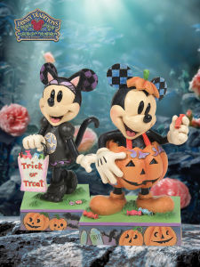 Disney Halloween Mickey Pumpkin Costume Minnie Cat Womens Figure Collectible Enesco 6014353 for Fans of Anime And Toys