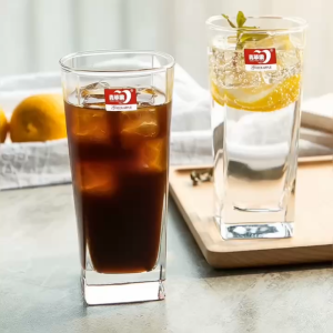 Hộp 6 Ly Thủy Tinh Deli Cao Cấp Dáng Vuông 315ml – Cốc Uống Nước Sinh Tố Cafe Sang Trọng