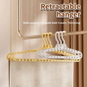 Drying Rack Traceless Swivel Hook Retractable Clothes Hanger Rack 360 Degree Rotatable Clothing Organizer for Home