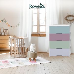Rovega Kabinet /Laci Lemari Plastik 4 Susun Jasmine CJS-417