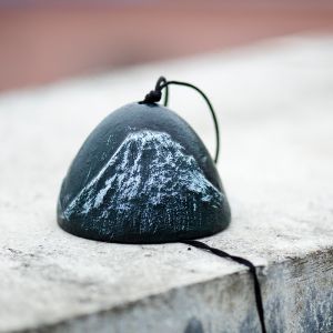 Japanese Style Metal Wind Chimes Southern Cast Iron Blessing Home Decor Fuji Mountain Snowscape Summer Gift Retro Nostalgia