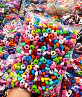 Spacer Donut Candy Color Beads 250G / 500G. Colorful round beads. Suitable for crafting and jewelry making