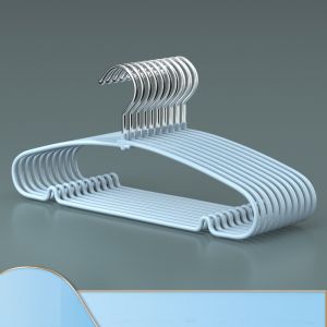 10pcs Metal Seamless Clothes Hanger for Heavy Duty Stainless Steel Clothes Rack Organizers Storage Drying Racks for Bras Tops