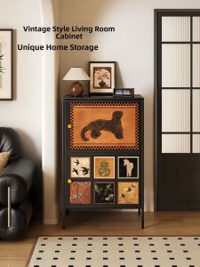 Vintage Iron Multi-purpose Storage Cabinet