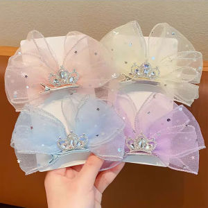 Princess Hair Clip Childrens Mesh Butterfly Knot Hair Accessories Korean Version Girls Birthday Photo Shoot Hair Decoration