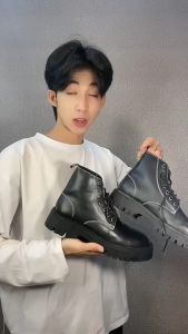 Giày Da Nam Combat Boot Cao Cổ Chất Da Bò Đẹp Cao Cấp Chống Thấm Nước - G611 - Men Fashion - MenF