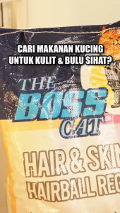 (8KG) PREMIUM CAT FOOD - THE BOSS CAT Premium Cat Food 8KG / MAKANAN KUCING THE BOSS CAT FOOD 8KG