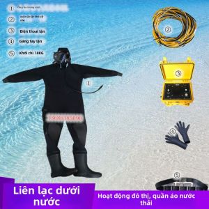 Aqua-Lung | Full Body Dry Diving Suit for Municipal Work Communications Helmet Mask