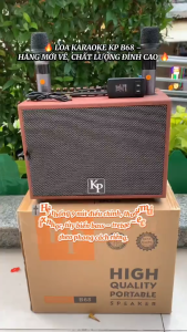 Loa Karaoke Mini Xách Tay KP B68 - Loa Bluetooth Karaoke Kèm 2 Micro Không Dây Bass 20Cm Âm Thanh Trong Trẻo Hát Karaoke Cực Hay Loa Nhỏ Gọn Tiện Di Chuyển Bảo Hành 12 Tháng