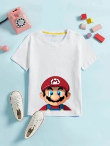 kaos anak laki laki lucu keren ekslusif kaos mario bross lucu bahan katun 1-12 tahun baju anak kaosdistroanak kaos anime