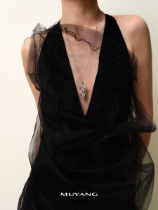 MUYANG | Grape Crystal High-end Luxury Elegant Long Necklace