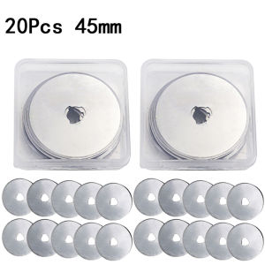 20Pcs Rotary Cutter Blades Compatible With Olfa Fiskars Replacement Blades For Arts Crafts Quilting Scrapbooking Sewing Sharp