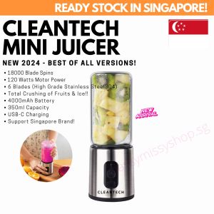 Cleantech Portable Blender - Mini Juicer for Fruits Ice and Vegetables