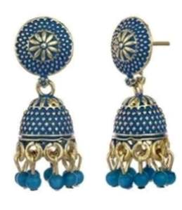 Anting IMPORT Khas INDIA Multicolor Jhumka Tipe Tusuk